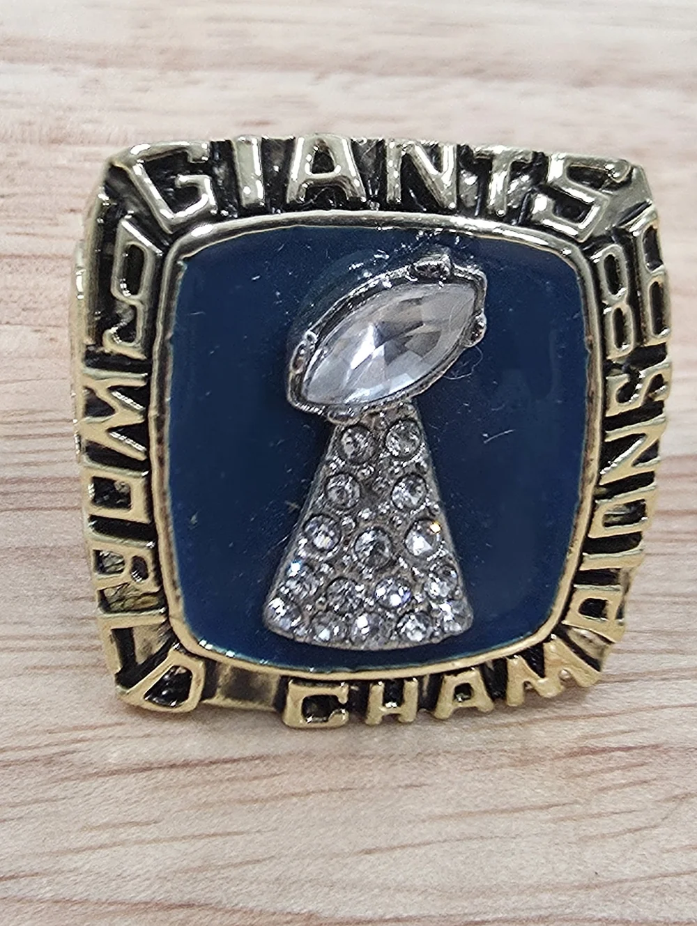 New York Giants Championship Ring‎ Size 12 Fan Edition 1990